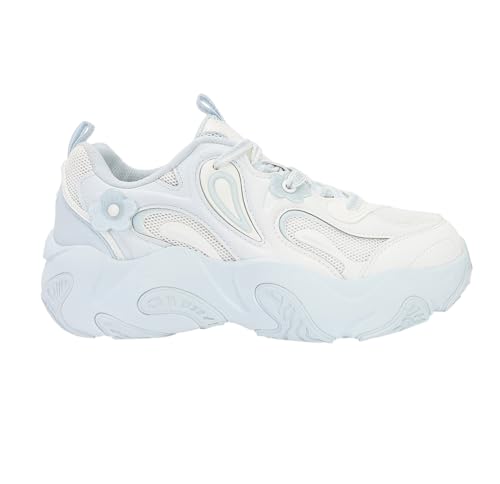 XTEP Women Casual Sneakers Everyday Comfort Walking Shoes Canvas White/Moonstone Blue