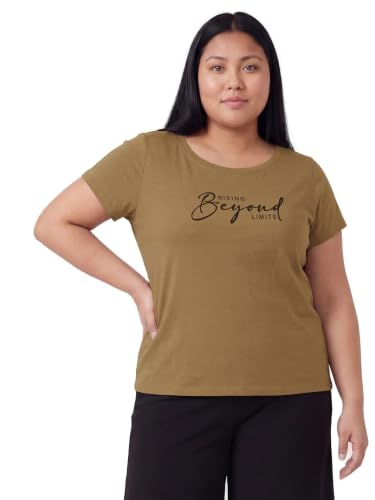 Max Women Printed T-Shirt (Brown_XL)
