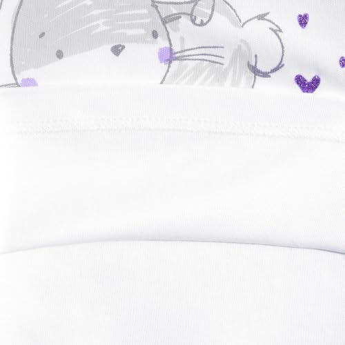 Mothercare Girls Cuddle Bunny Printed Full Sleeve T-Shirt | Soft Cotton Blend Baby Top for Infants & Newborns | Adorable White Bunny Print