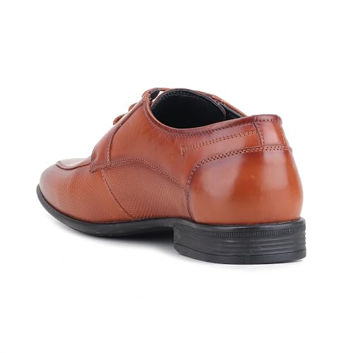 Red Chief Low Ankle Formal Derby Shoes for Men | Tan UK09