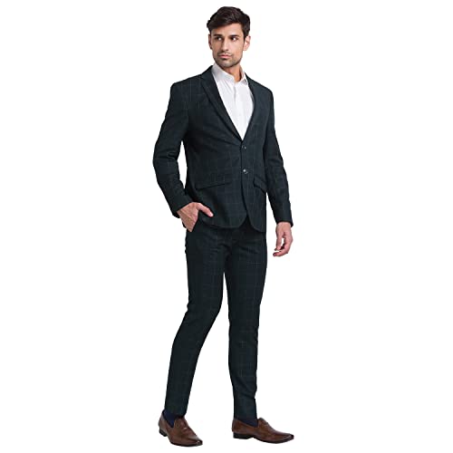 Park Avenue Dark Green Suit (Size: 36)-PMDP04555-N8