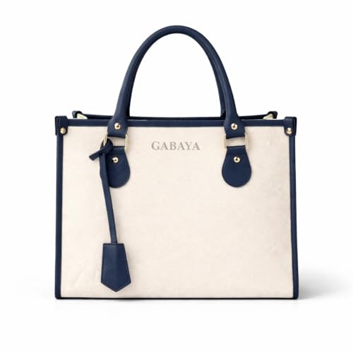 GABAYA Aveline Vegan Leather Tote Handbag for Women | Structured Top Handle Office Bag | Stylish Large Capacity Shoulder Purse for Work & Daily Use
