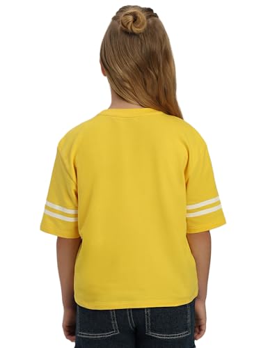 VERO MODA Girl Regular Fit Yellow Tshirt