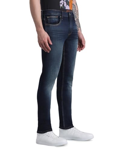 JACK & JONES Men's Skinny Fit Heavy Fade Stretchable Jeans