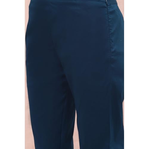 Rangriti Women's Slim Pants (RMMCORE5005AW22CBLU_Cobalt Blue