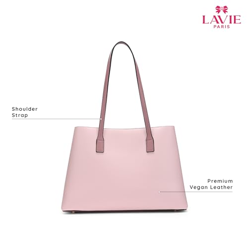 LAVIE PARIS Women's 3 Compartment Large Satchel Bag | Satchel Handbag for Work | Ladies Purse | Stylish Shoulder Bag | Gift for Women