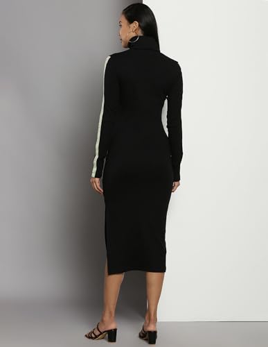 Calvin Klein Cotton Bodycon Below The Knee Dress