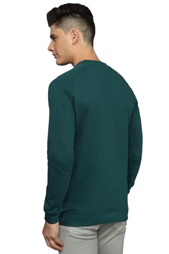 Louis Philippe Men Casual Green Graphic Print Sweatshirt