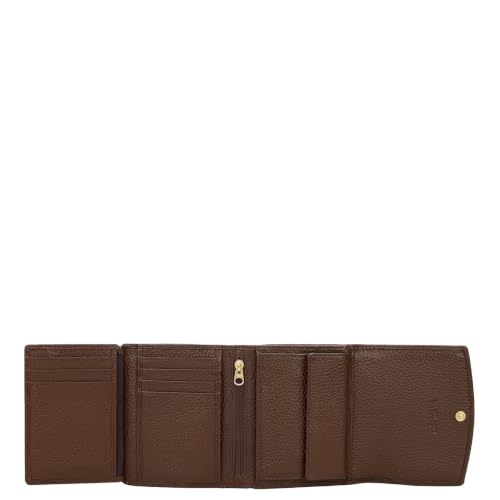 Da Milano Premium Leather Wallet for Women | Multi Compartment Travel Wallet - Mocha Brown (10583)