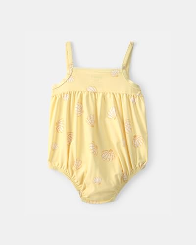 Carter's Baby Girl One-Piece Swimsuit | Crew Neck with Snug Fit Swimwear | Soft Polyester Elastane Fabric | Quick Dry Comfortable Fit | Ideal for Pool Beach & Vacation
