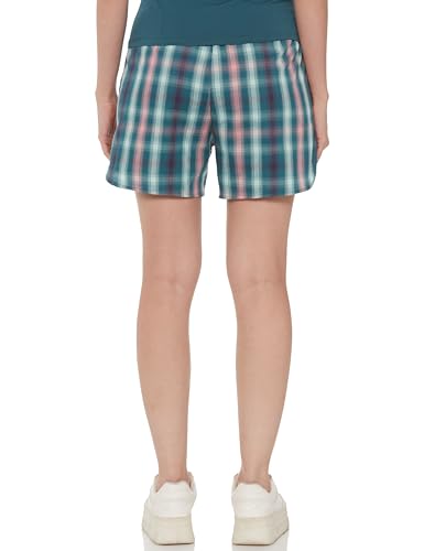 Enamor Mid Rise Mid Thigh Length Adjustable Drawstring Hangout Shorts for Women - Relaxed Fit, Soft & Light Cotton - E7A1