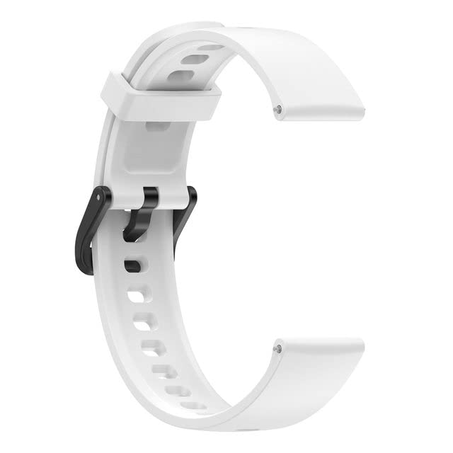 Meyaar Strap Band Only Compatible With realme Band 2 (Not For Any other Brand Watch) : (Tracker Not Included) (Strap Only) (Silicone (White))