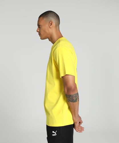 Puma Unisex-Adult Love Marathon Graphic Tee, Court Yellow, M (62440734)