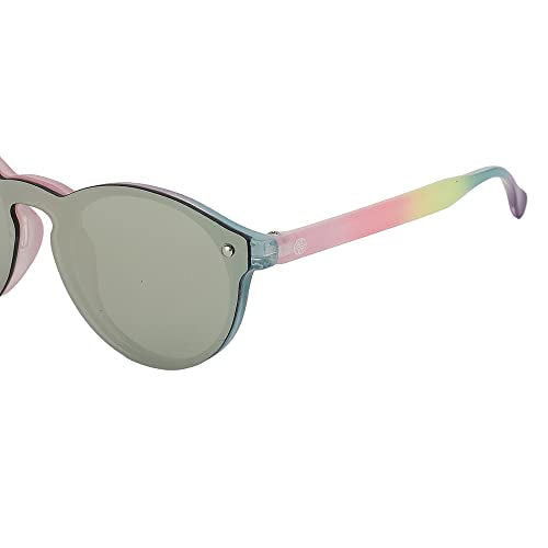 Carlton London Girl's Yellow Lens & Pink Round Sunglasses