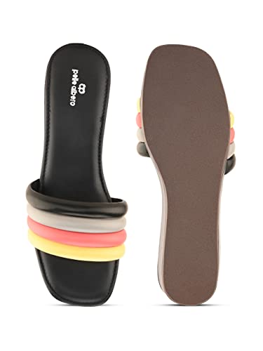 pelle albero Black Wedges For Women (PA-AG-2306)