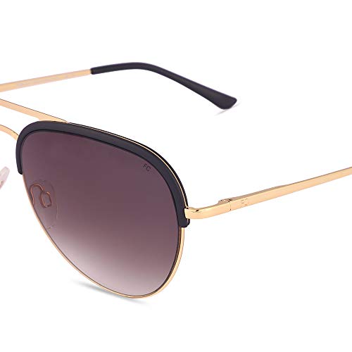 French Connection Gradient Aviator Unisex Sunglasses - (FC 7131 C1|58|Brown Color Lens)