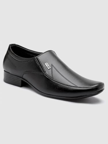 Action Shoes Men's Black Formal Shoes - 9 UK/India (43 EU)(D-63-BLACK)