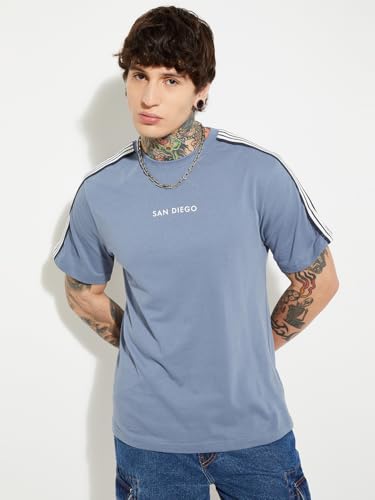 Max Men's Regular Fit T-Shirt (UBCKHS711CT_Blue
