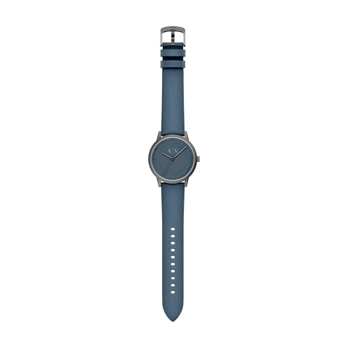 Armani Exchange Blue Quartz Leather Watch AX2767