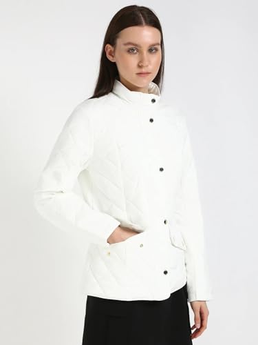 Tommy Hilfiger Women's A-Line Coat (F24HWOT094-S_Milky Way