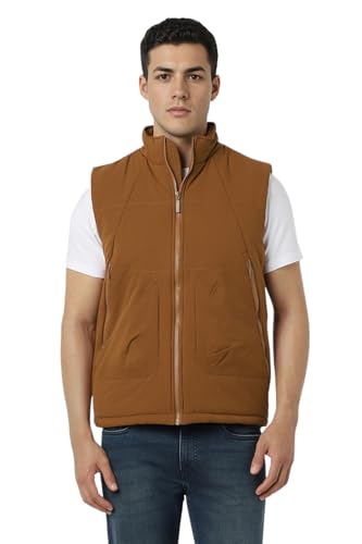 Van Heusen Men's A-Line Coat (VFJKAGLFT55105_Brown