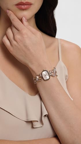 Titan Raga Facets Quartz Analog Pink Dial Rose Gold Stainless Steel Strap Watch for Women - NT95118WM02