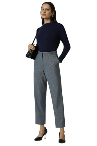 Van Heusen Women's Regular Casual Pants (VWTFFRGFH44455_Grey