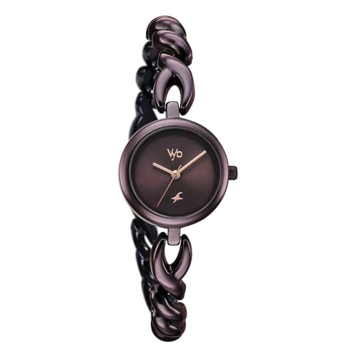 Fastrack Vyb Siren Quartz Analog Purple Dial Purple Stainless Steel Strap Watch for Women - FV60099QM01W