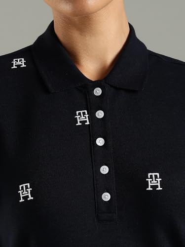 Cotton Polo Collar T-Shirt Dress