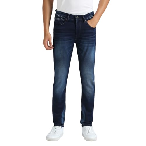 Pepe Jeans Men's Straight Jeans (PM208147Q031_Dark Indigo