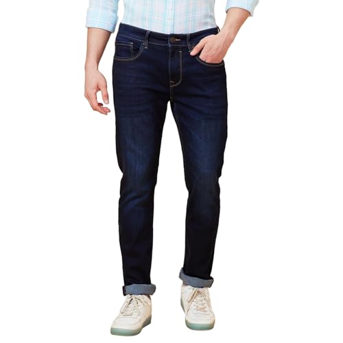 Being Human Dark Tone Men Jeans (Size: 38)-BHDI24050-DARK Tone