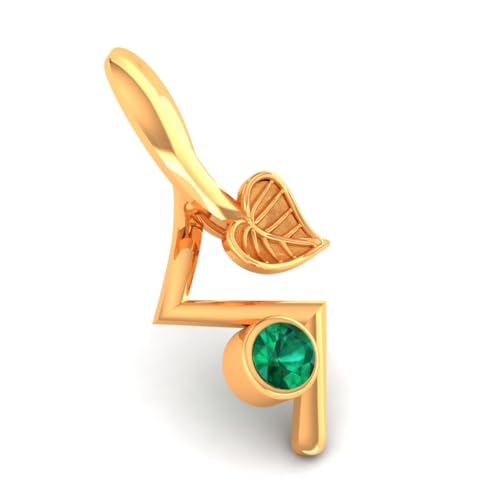 P.C. Chandra Jewellers BIS Hallmark 9KT (375) Gold Verdant Pulse Pendant for Women & Girls (Without Chain) | Gift for Girls & Women | 0.3 Gram