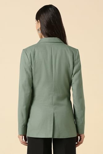 Women Green Blazer