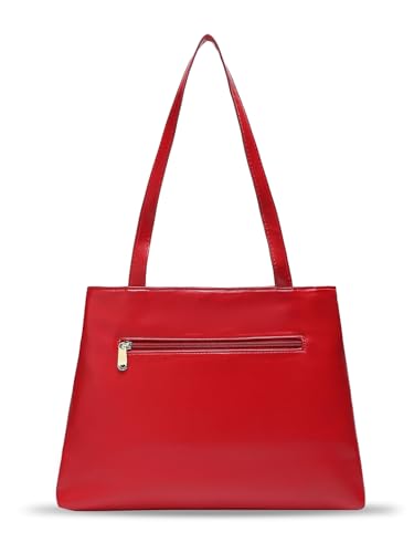 Caprese Merida Satchel Large RED Printed Women's Handbag