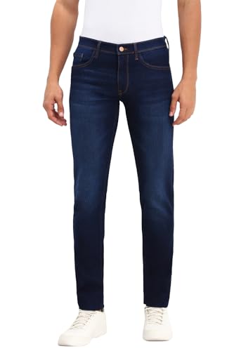 Allen Solly Men's Skinny Jeans (ALDNASKFM53980_Navy
