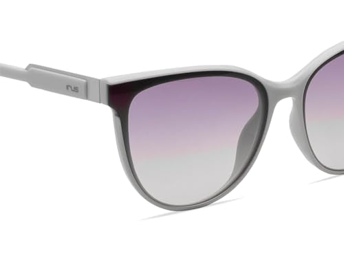 IRUS Women Oval sunglasses | 100% UV protection | Large Size | Grey Gradient Polycarbonate lens