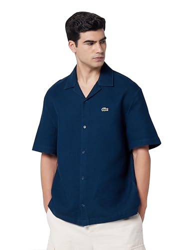 Relaxed Fit Waffle Texture Shirt