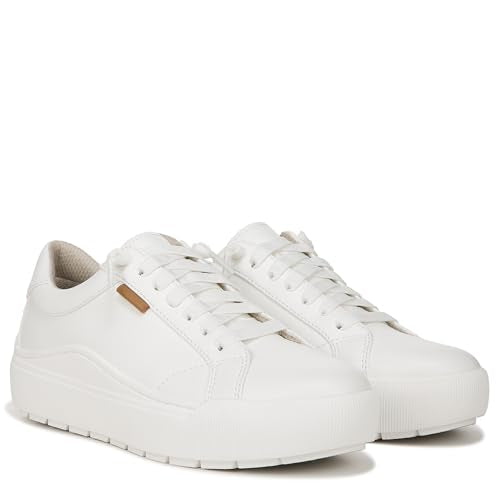 Dr. Scholl's Shoes Womens Time Off Go, White Smooth, 6.5