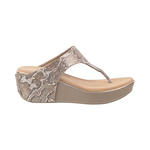 Metro Women's Beige Comfy Fashiona Wedge Heel Sandals UK/6 EU/39 (34-61)