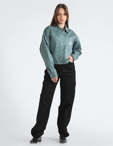 Calvin Klein Department3054 Relaxed Fit Shirt (J20J223241CFQ_Goblin Blue XXL)