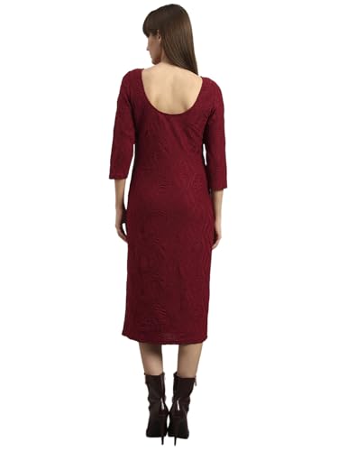 VERO MODA Womens Midi Dress Beet Red