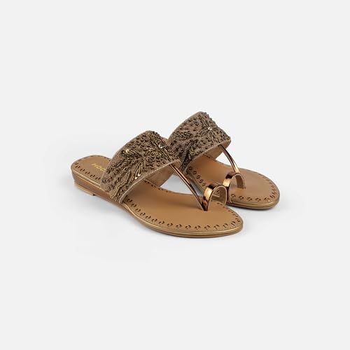 Mochi Women Chappals UK/4 EU/37(35-2114)