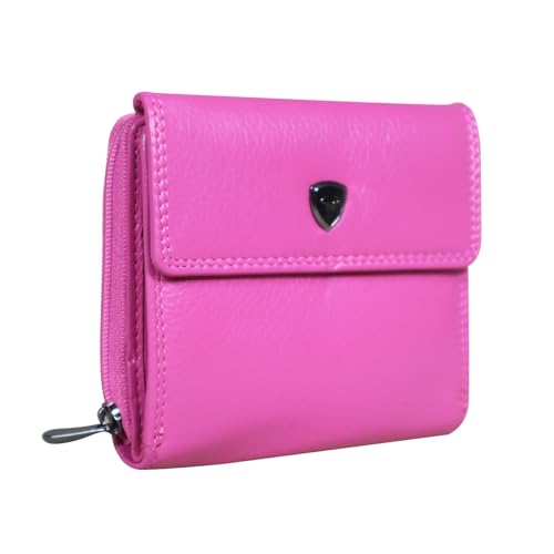 Calfnero Genuine Leather Women's Wallet-Women's Purse (Pink)
