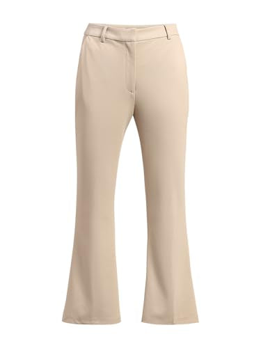 VERO MODA Womens Bootcut Pants Oatmeal