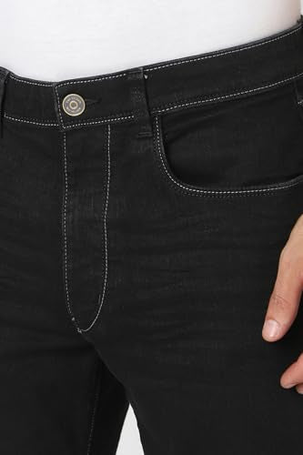 Van Heusen Men's Regular Jeans (VXDNCRTFO99192_Black