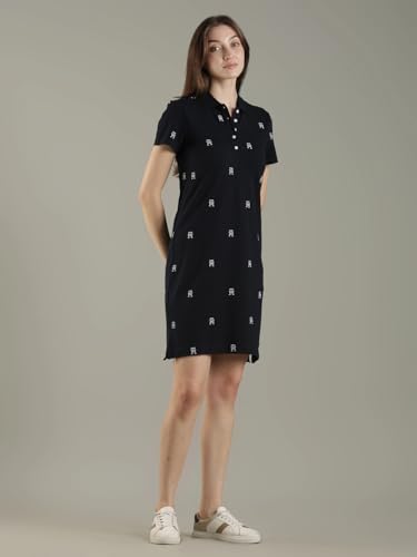 Cotton Polo Collar T-Shirt Dress