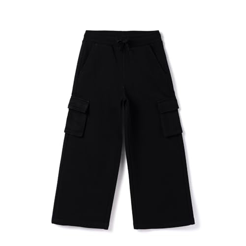 United Colors of Benetton Girl's Regular Cargo (25A3029G3586I100_Black