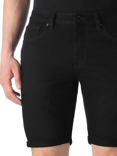 Jack & Jones 5 Pocket Black Denim Shorts