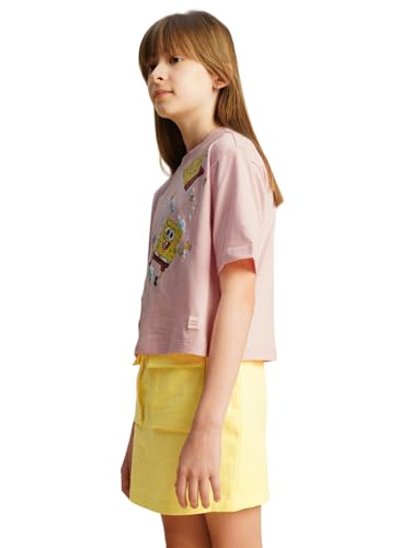VERO MODA Girls Boxy Pink T-Shirt