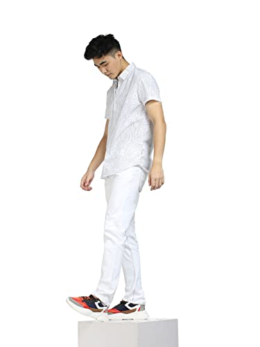 Jack & Jones Men's Slim Fit Jeans | Low Rise | Jeans for Men White